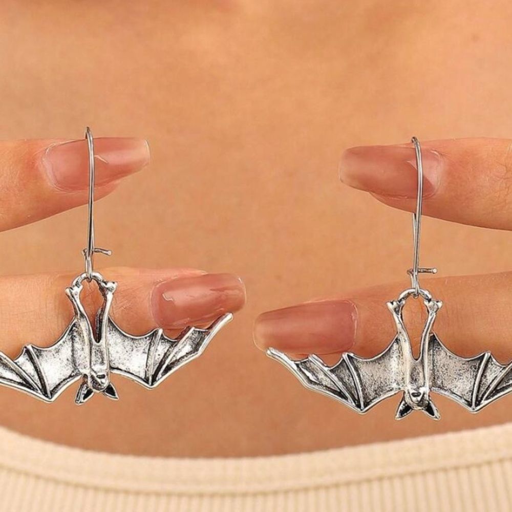 3for$20 1pair Gothic Vintage Bat Shaped Pendant Earrings,  Halloween